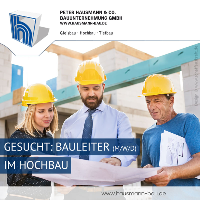 Ausbildung Maurer / Baumaschinenmechatroniker / Gleisbauer / Stahlbetonbauer (m/w/d)