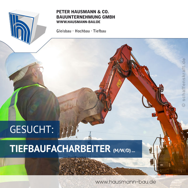 Ausbildung Maurer / Baumaschinenmechatroniker / Gleisbauer / Stahlbetonbauer (m/w/d)